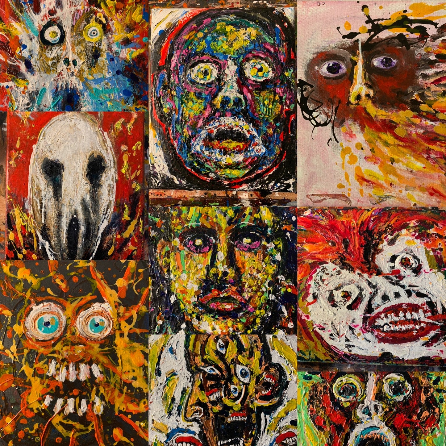 Faces print set