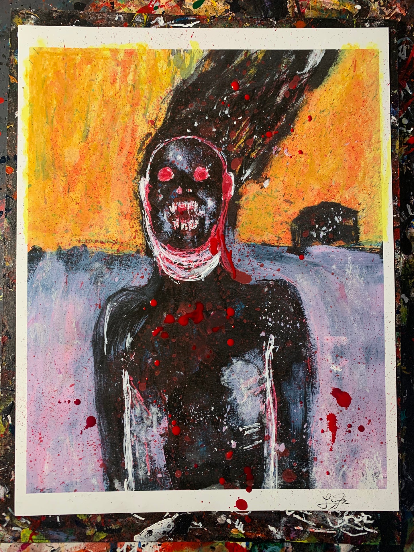 Vincent's Left Ear, embellished print