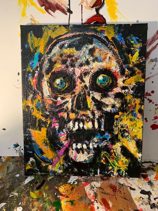 HOPEFUL SKULL 11X14
