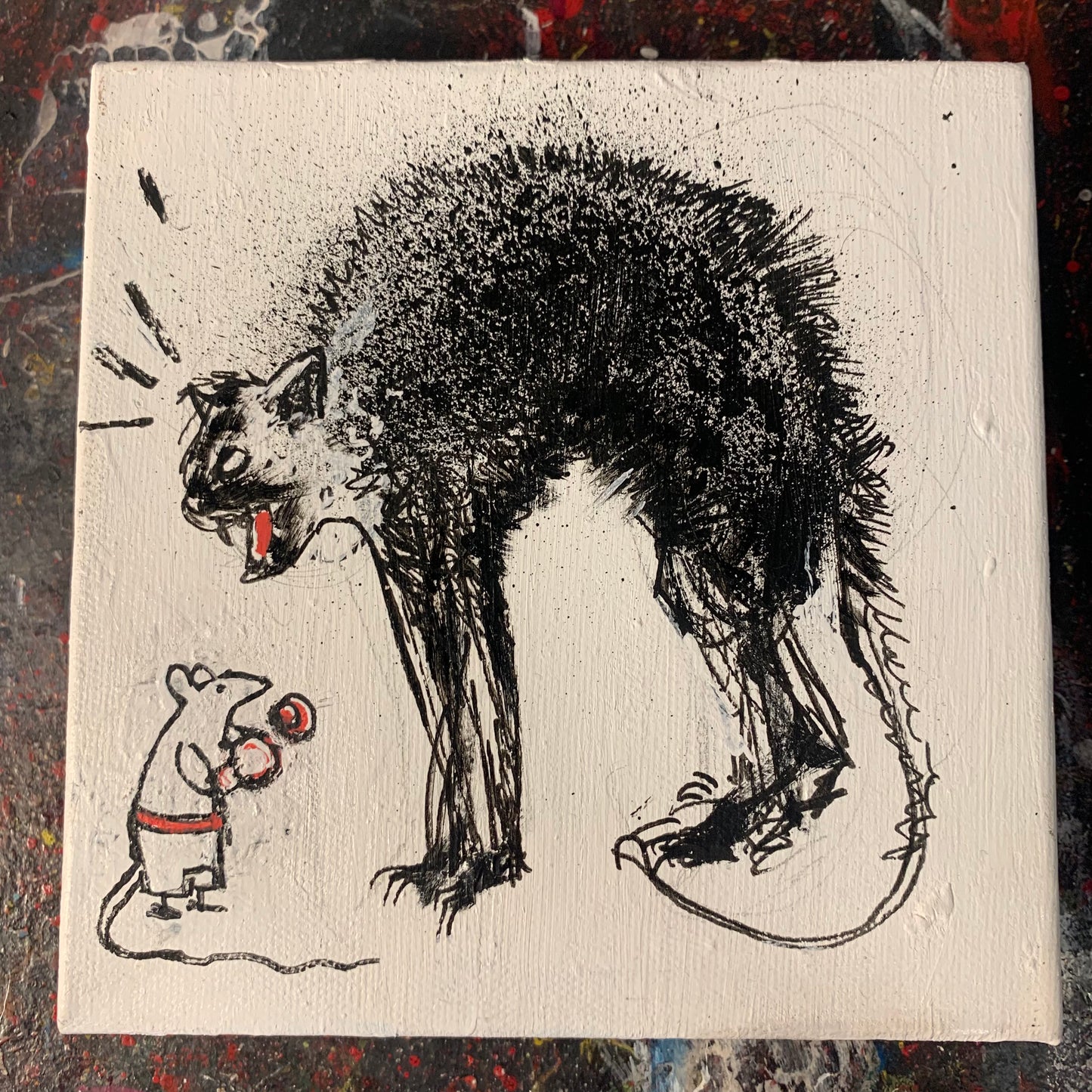CAT & MOUSE, THICK CANVAS