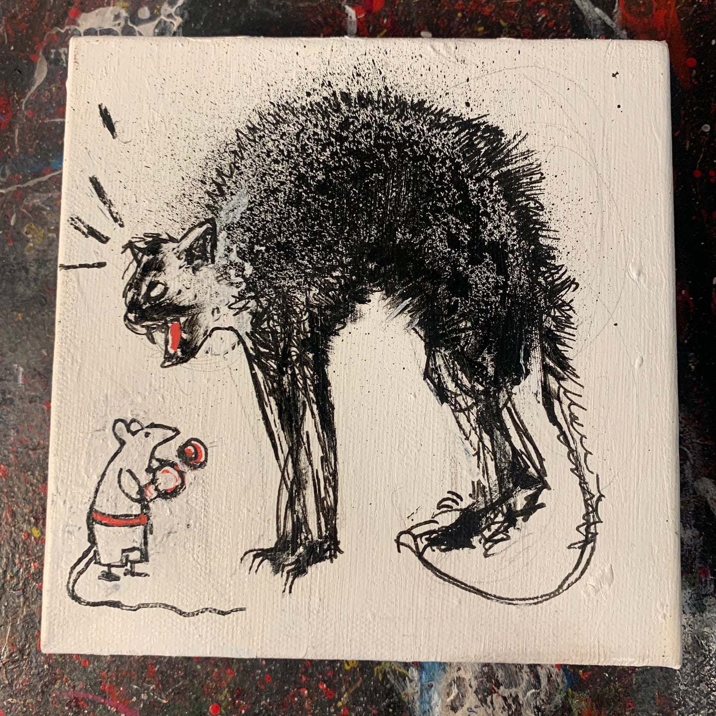 CAT & MOUSE, THICK CANVAS