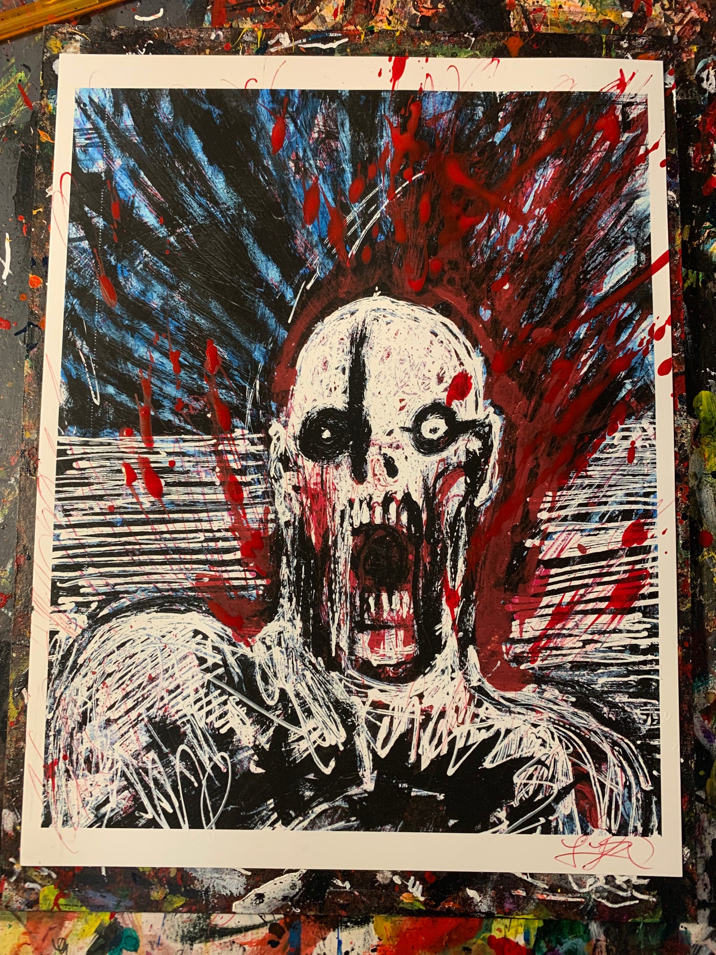 Screamer, embellished print