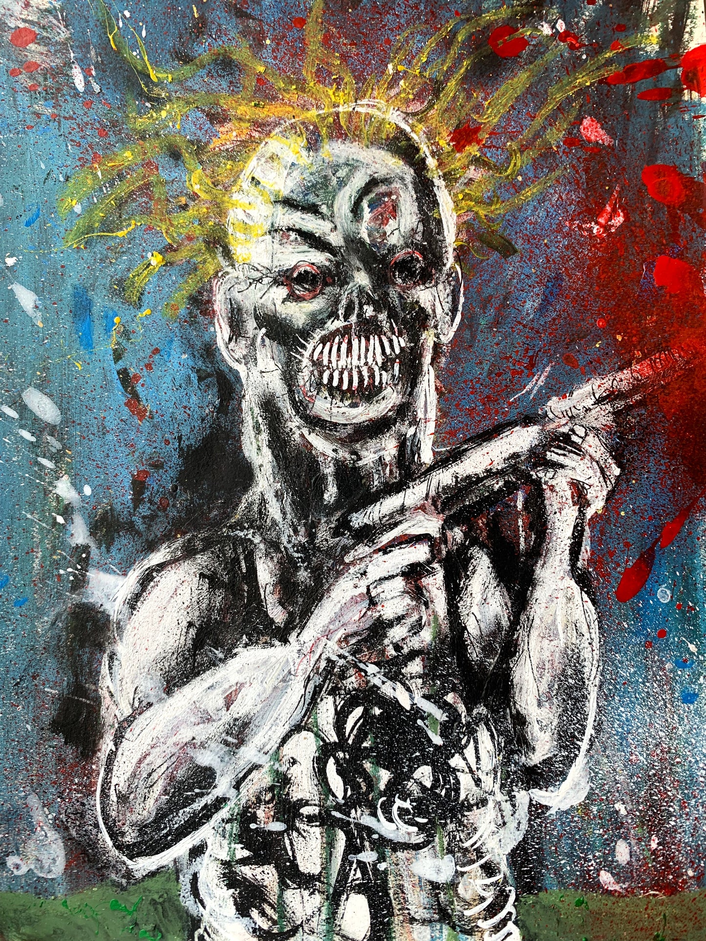 Kids with guns, print
