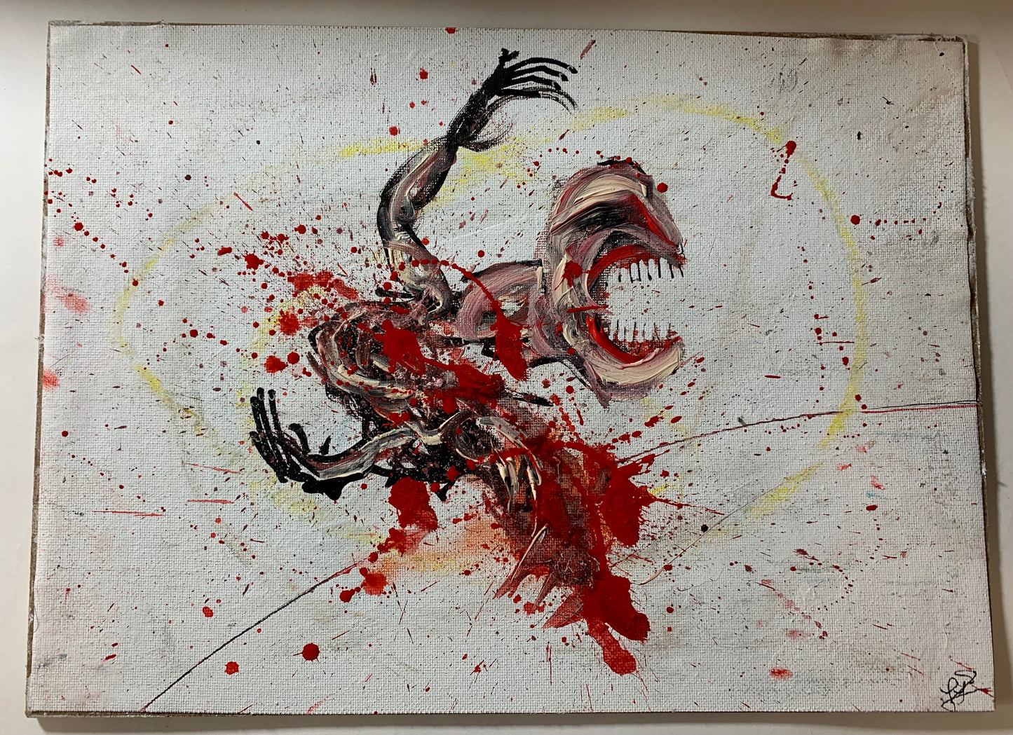 Human Study 12X9 canvas panel