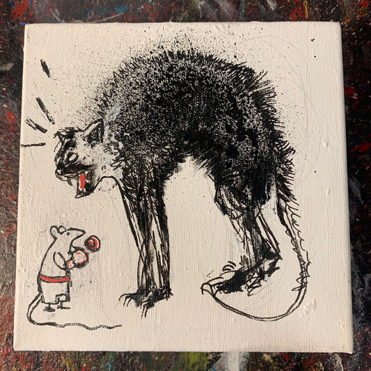 CAT & MOUSE, THICK CANVAS