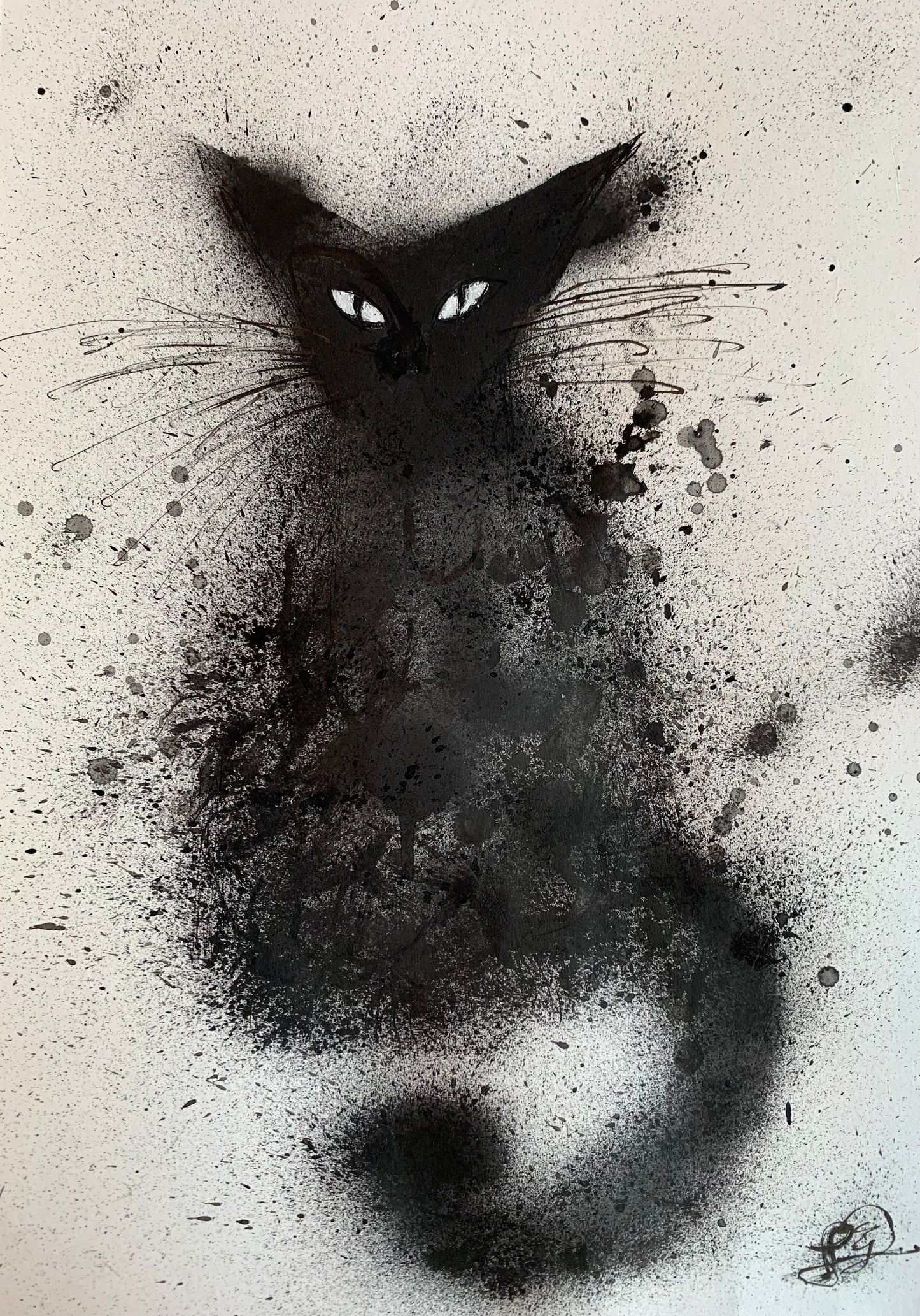 BLACK CAT 11.7" x 16.5"