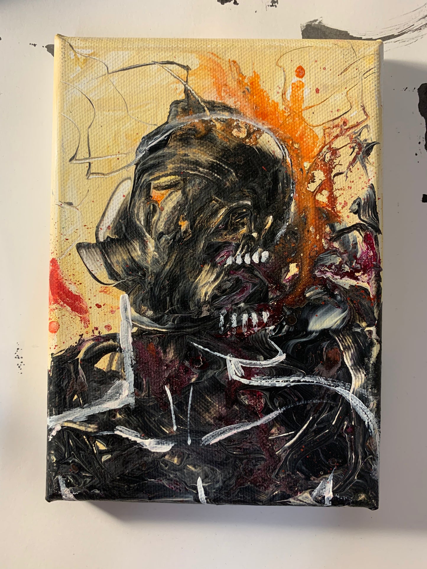 Abstracted figure Small Canvas