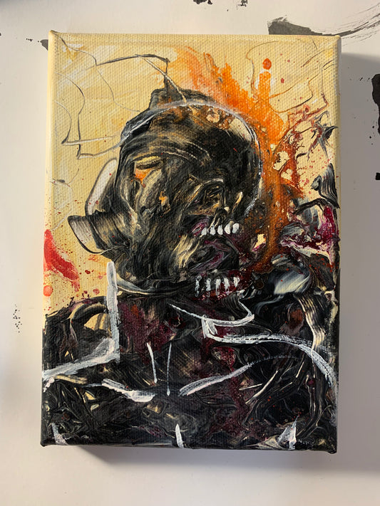 Abstracted figure Small Canvas