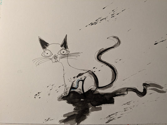 CAT INK SKETCH
