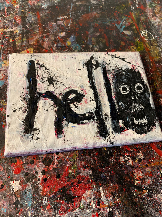 hell/hello, canvas