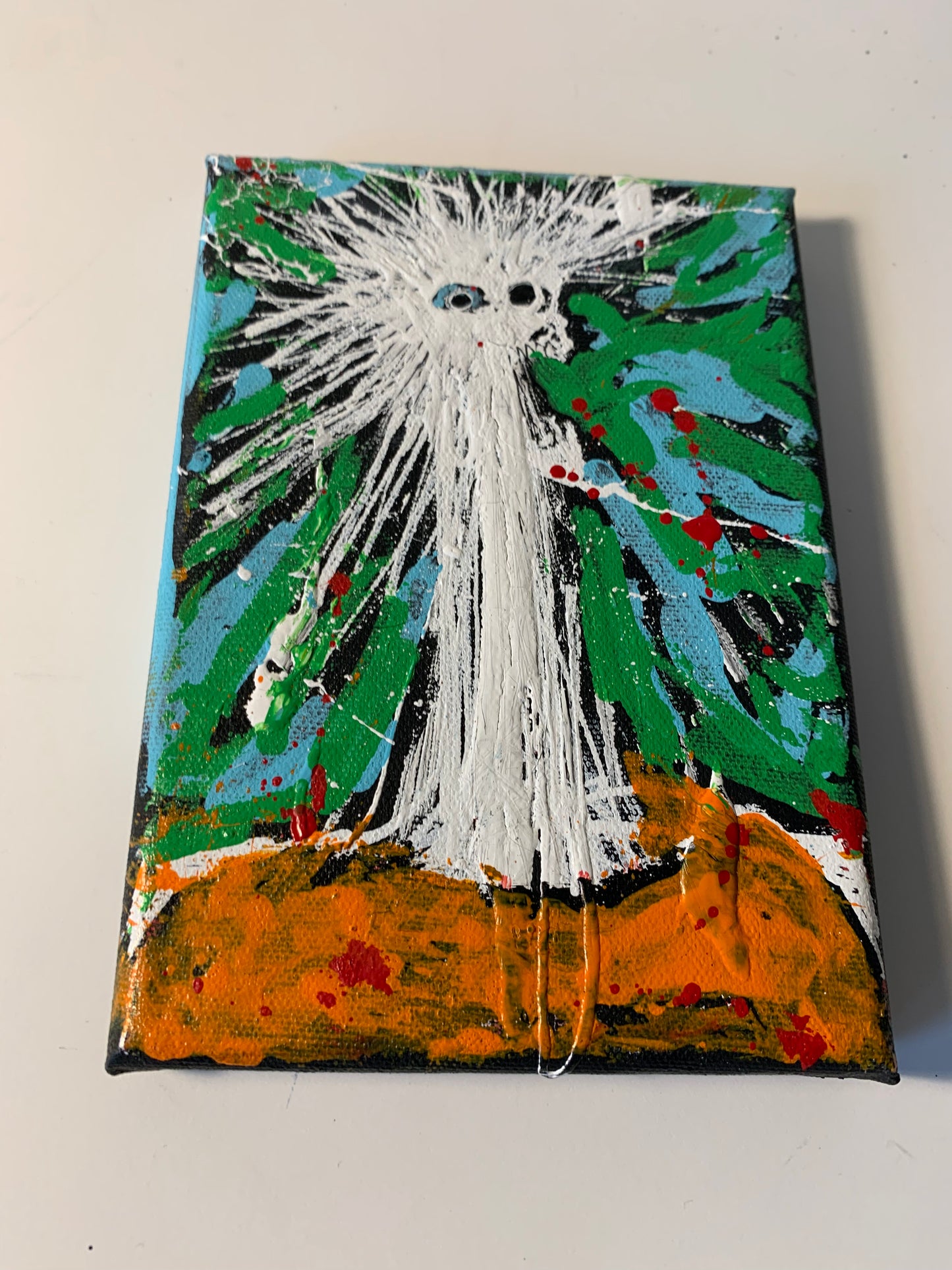 white lie, canvas