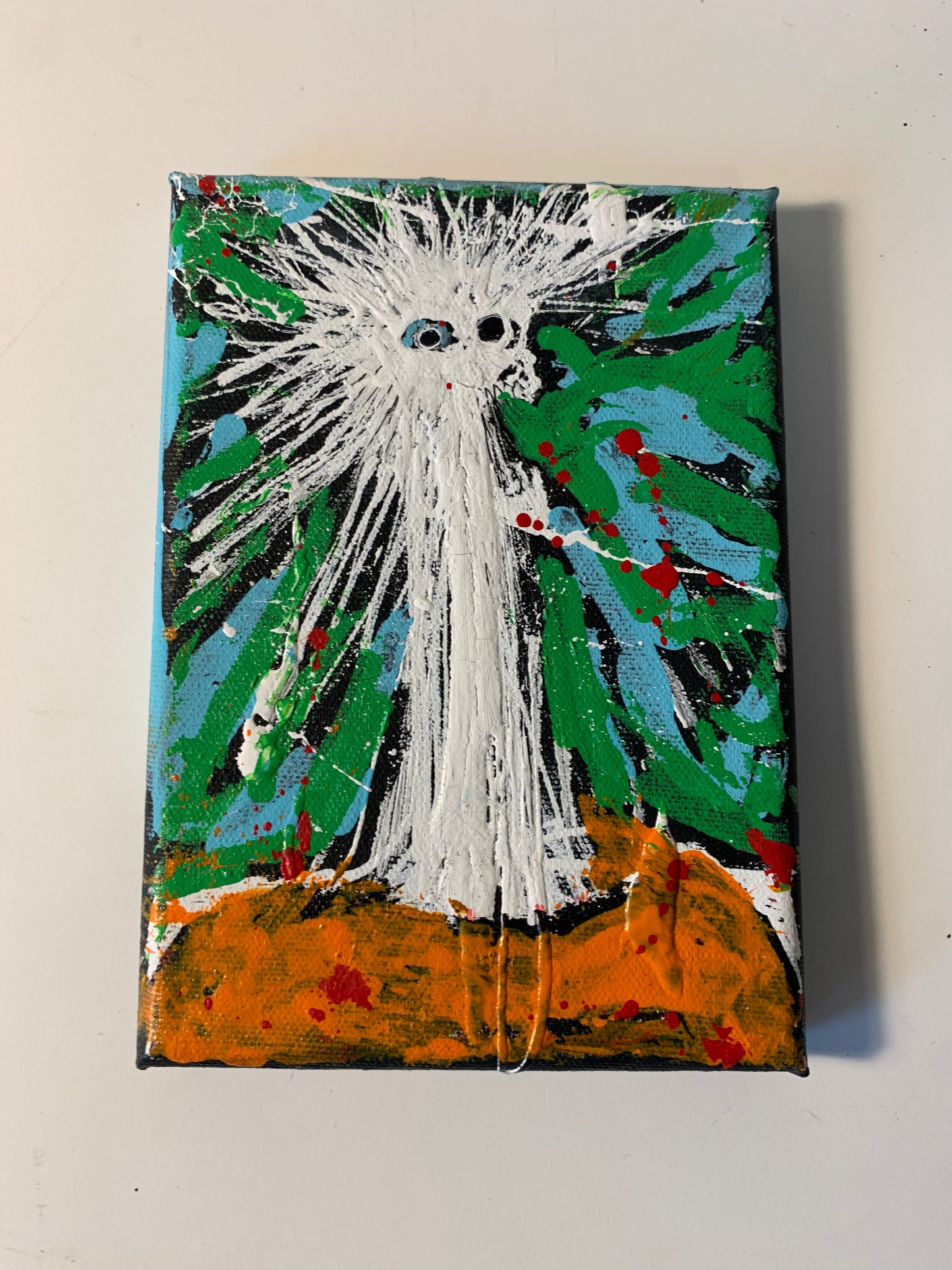 white lie, canvas