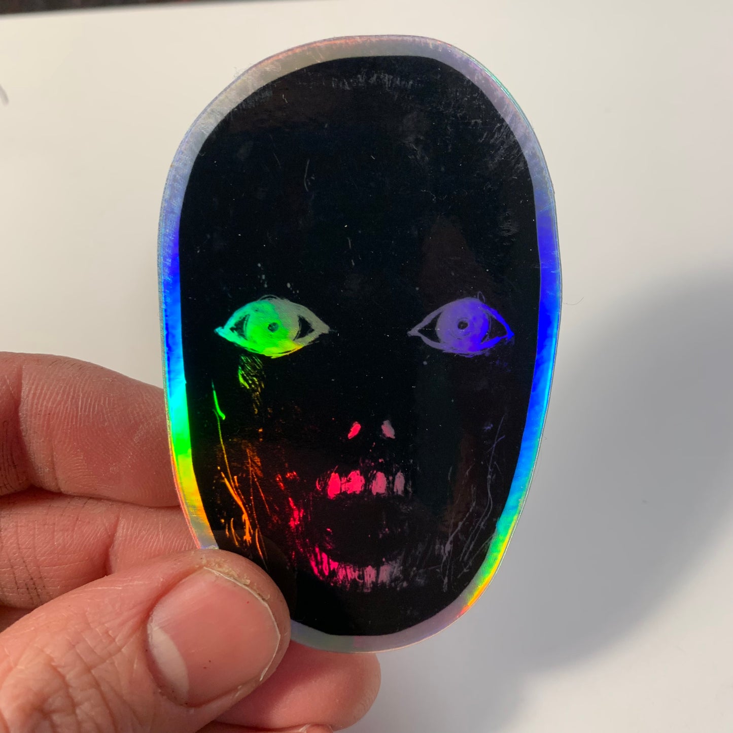 Soft scream holo sticker