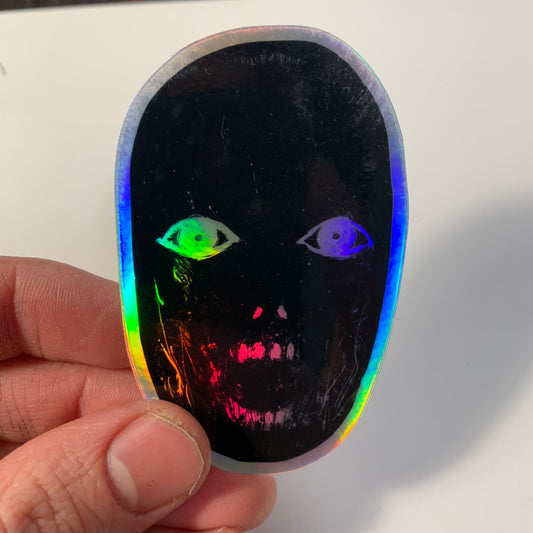 Soft scream holo sticker