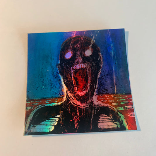 Patient, holo sticker