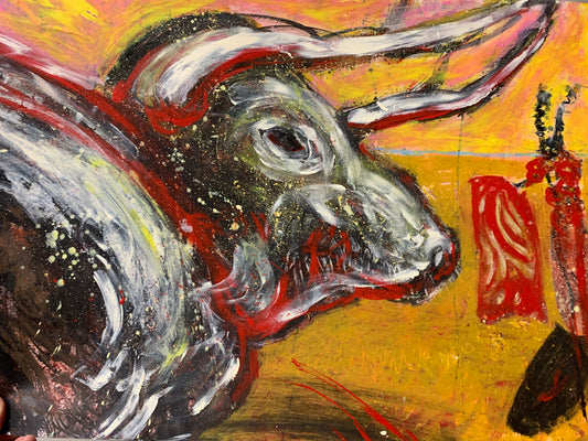 BULL (LARGE ARTWORK) 24X18