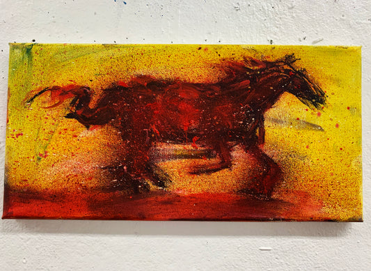 Horse, 14x7 canvas