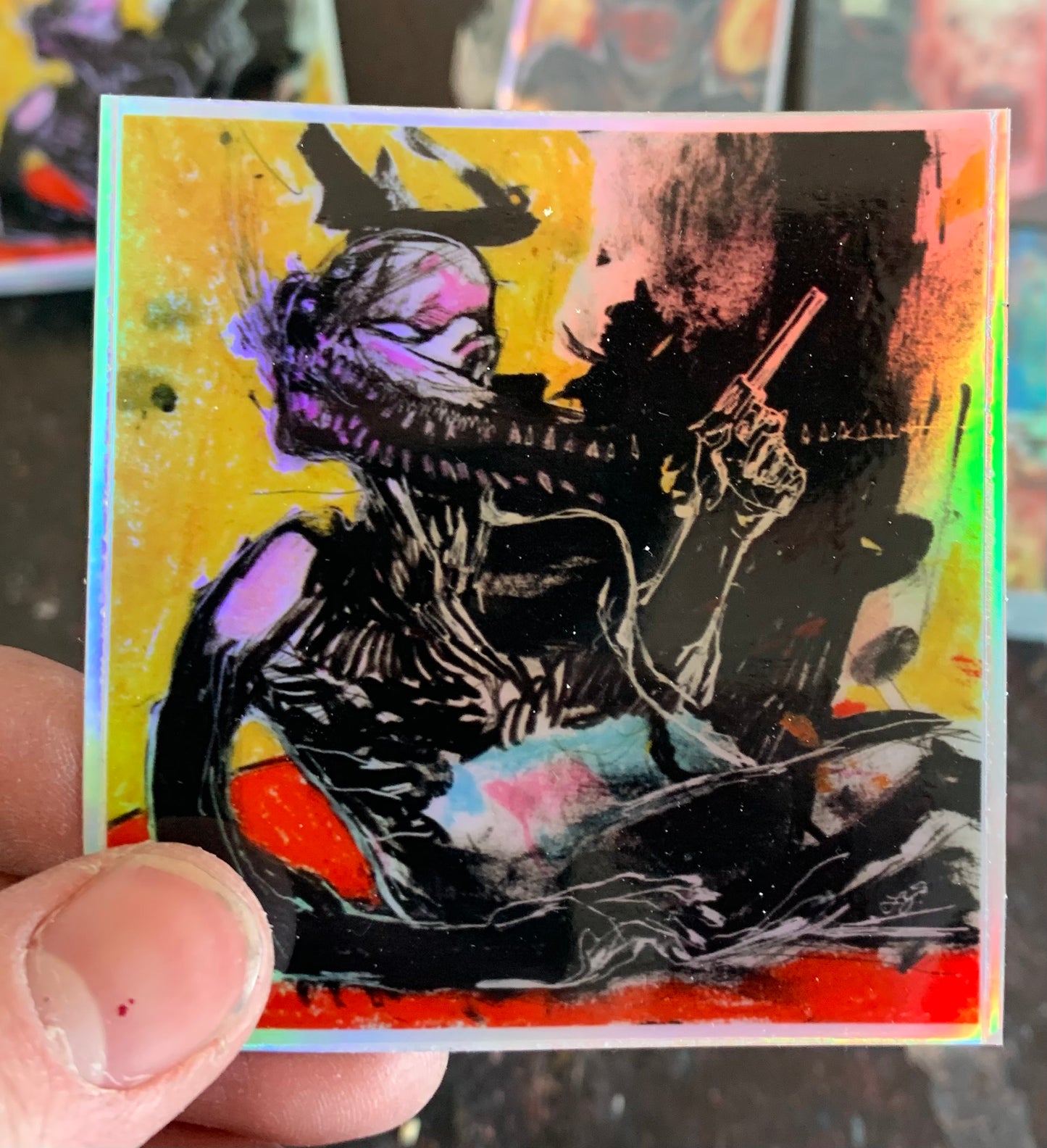 French, print and sticker