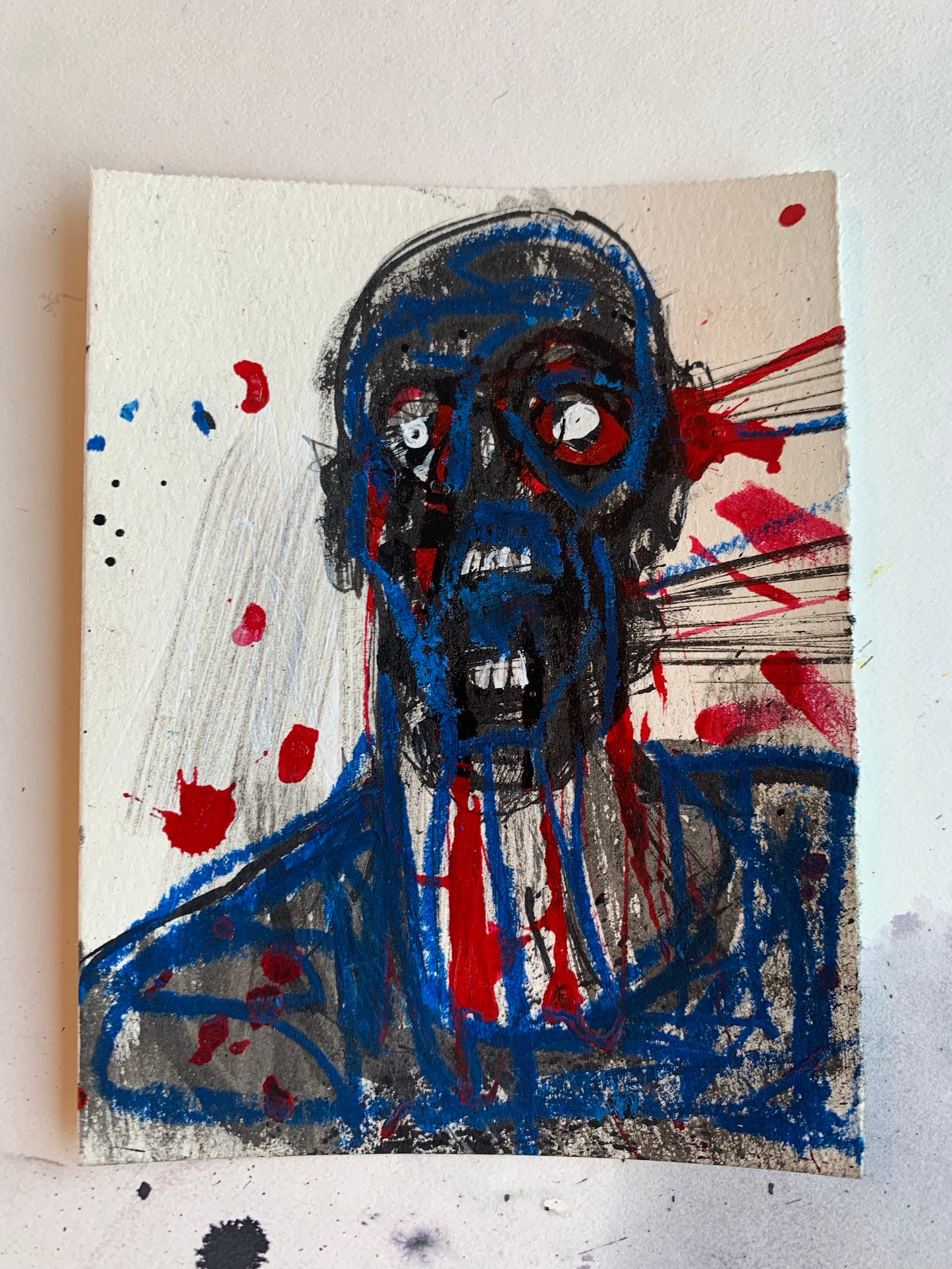 Blue sketch