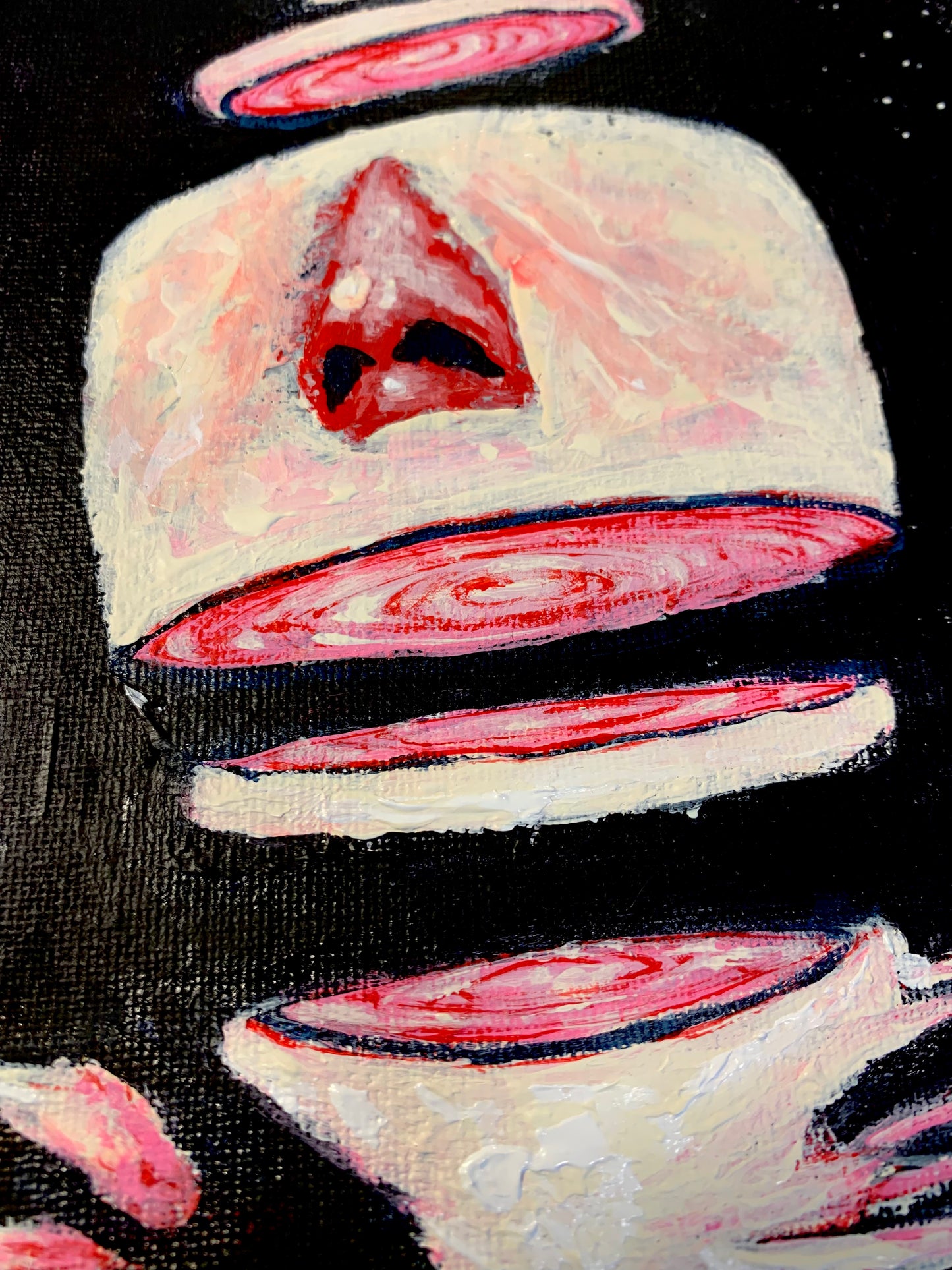 Space EXPLORATION, canvas panel 7x9