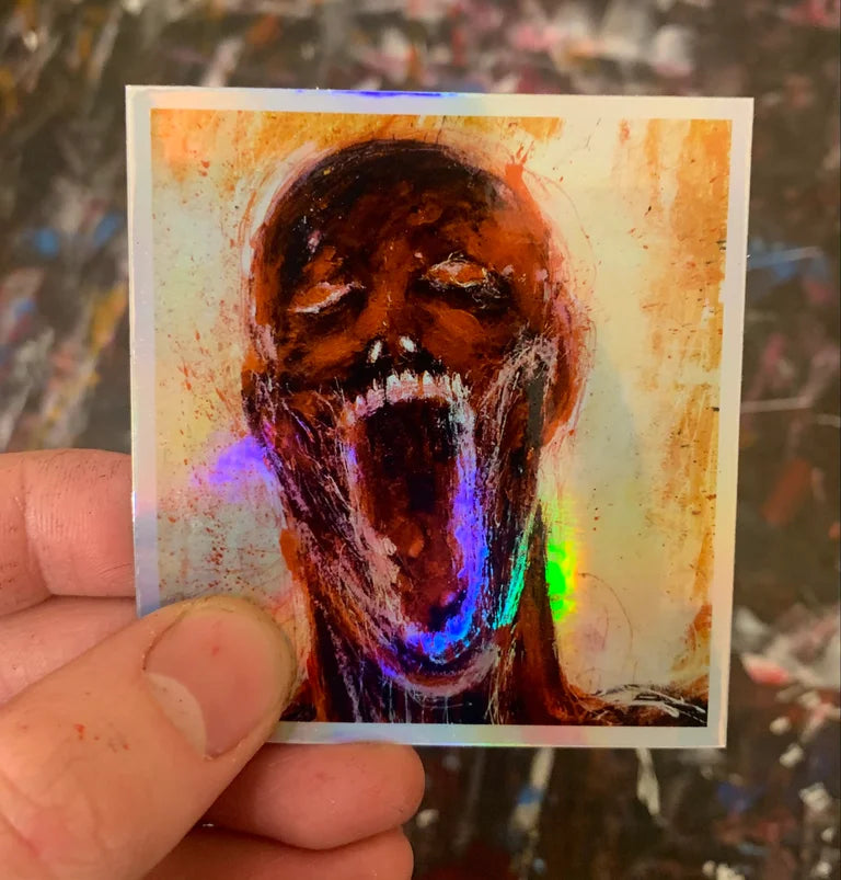 Gold, holo sticker