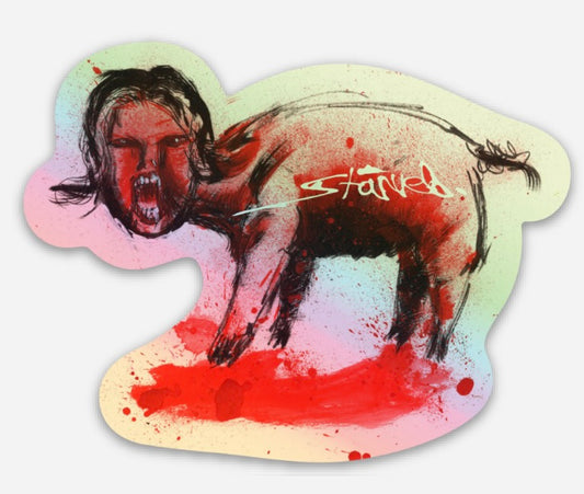 5trved.pig, holo sticker