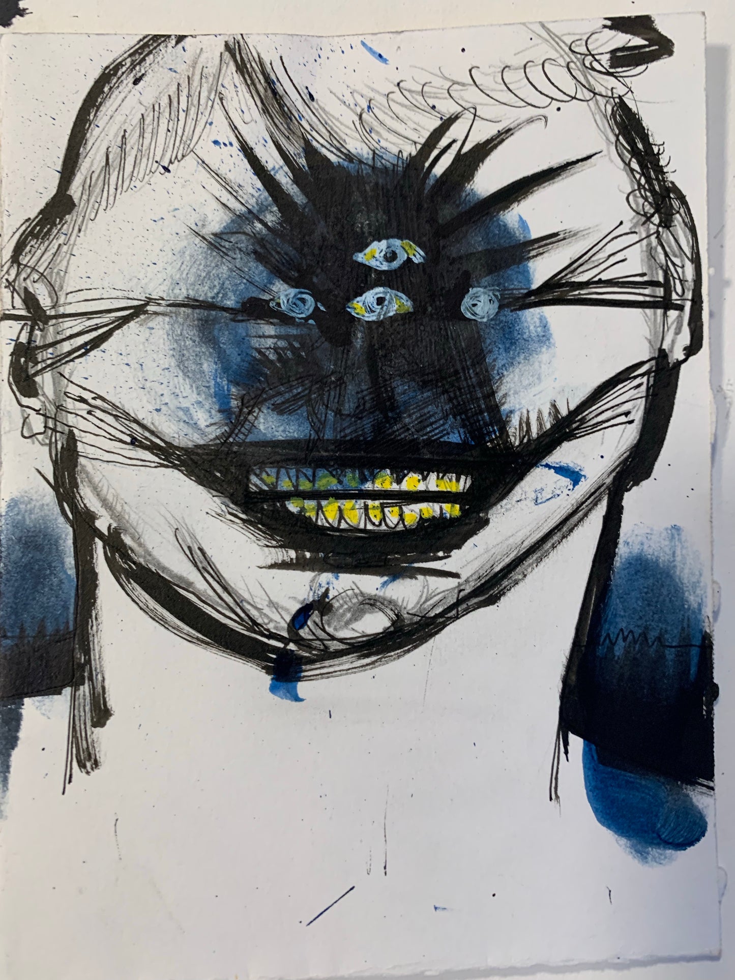 Blue sketch