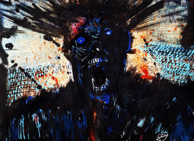 Bad hair day, print