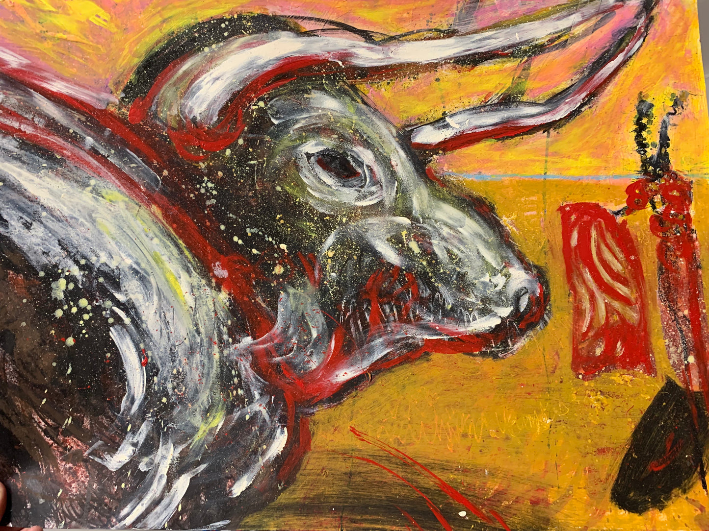 BULL (LARGE ARTWORK) 24X18