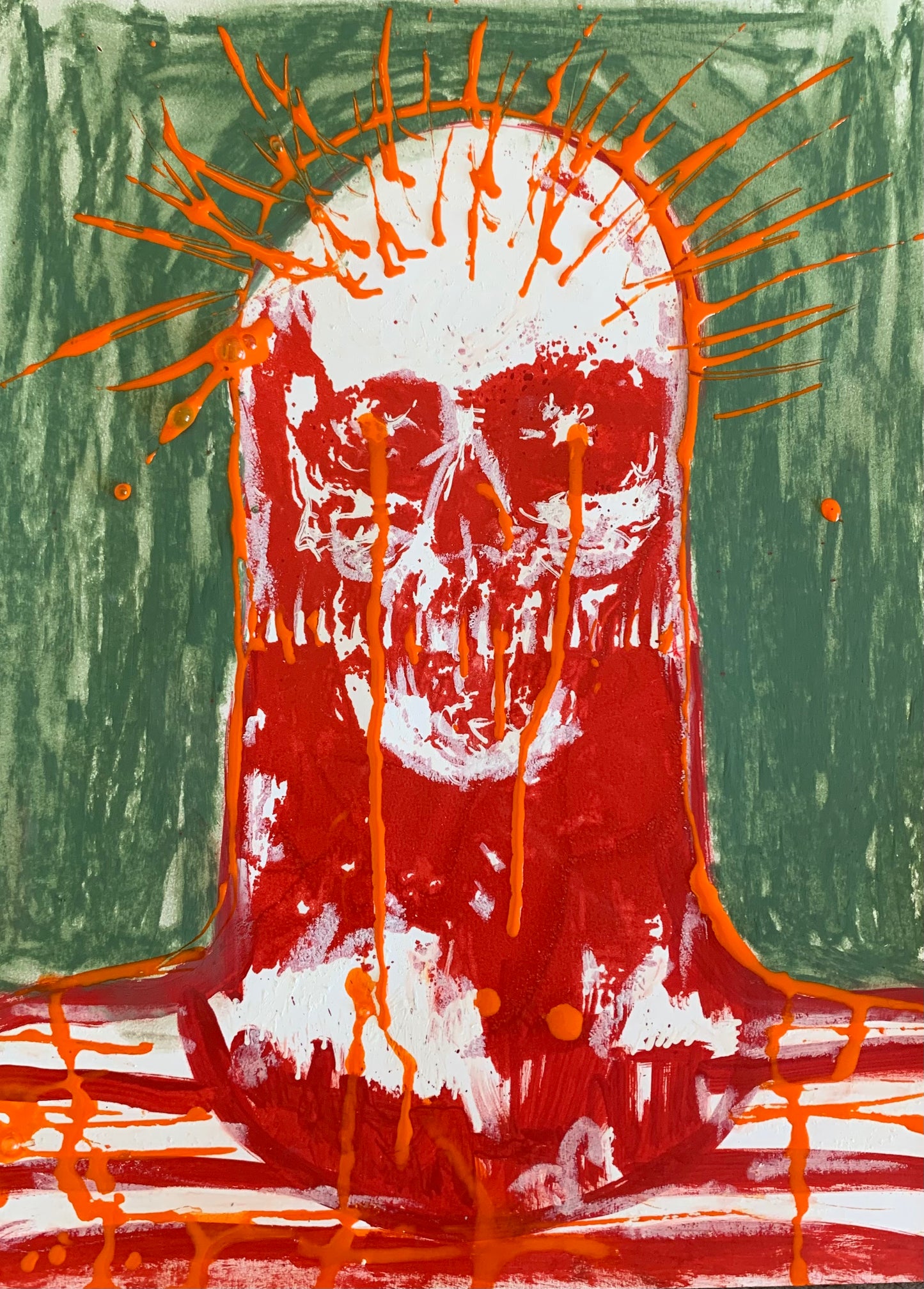 Embellished screen prints 1/1