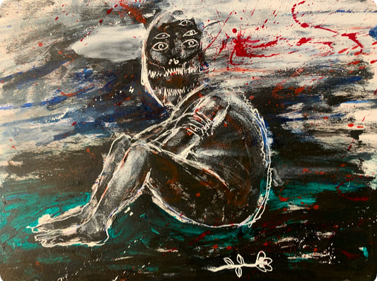 Seated Figure, Print