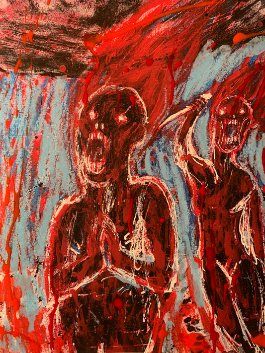 She loves me, embellished print