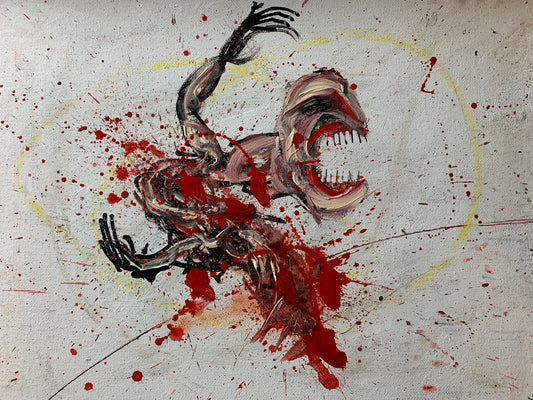 Human Study 12X9 canvas panel