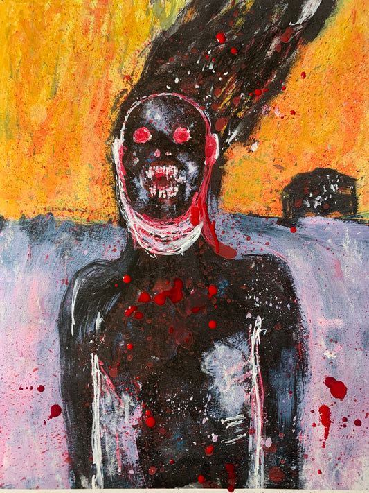 Vincent's Left Ear, embellished print