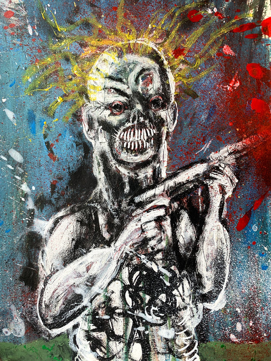 Kids with guns, print