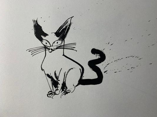 CAT INK SKETCH