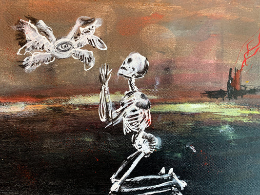 SEND ME A PRAYER, CANVAS PANEL