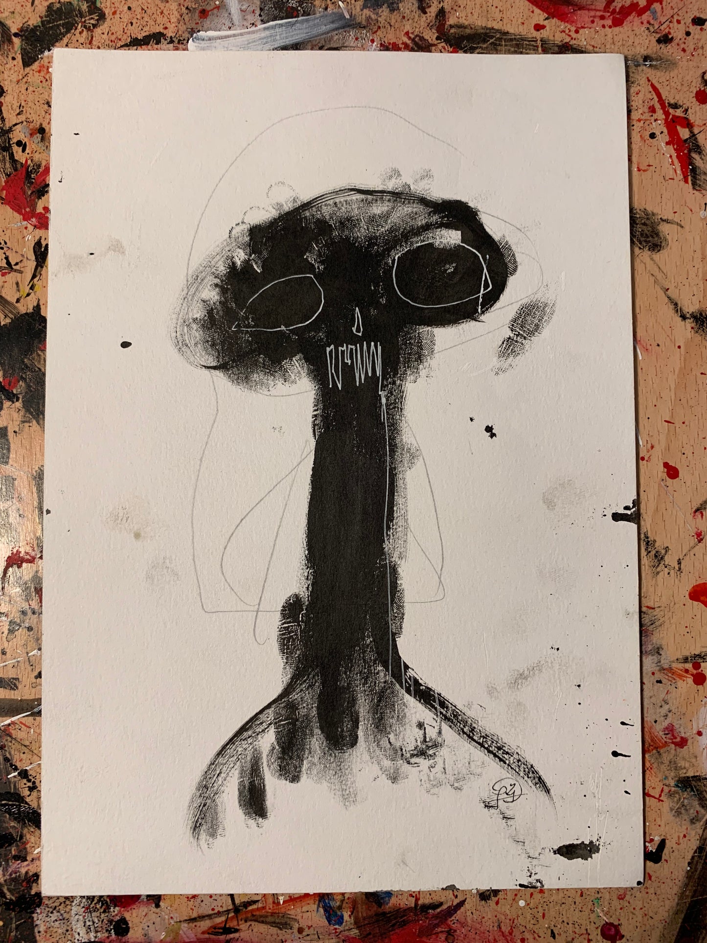 SKULL OLD WORK