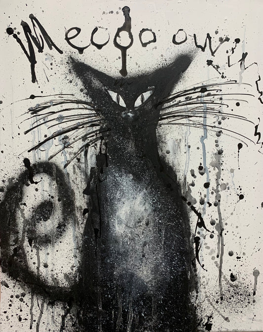 Meooow 16x20 CANVAS