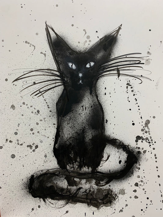 BLACK CAT 11.7" x 16.5"