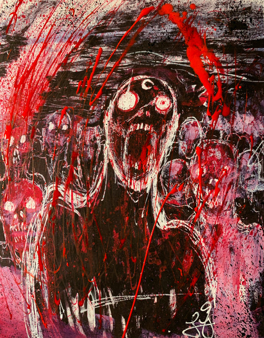 Half-moon, embellished print