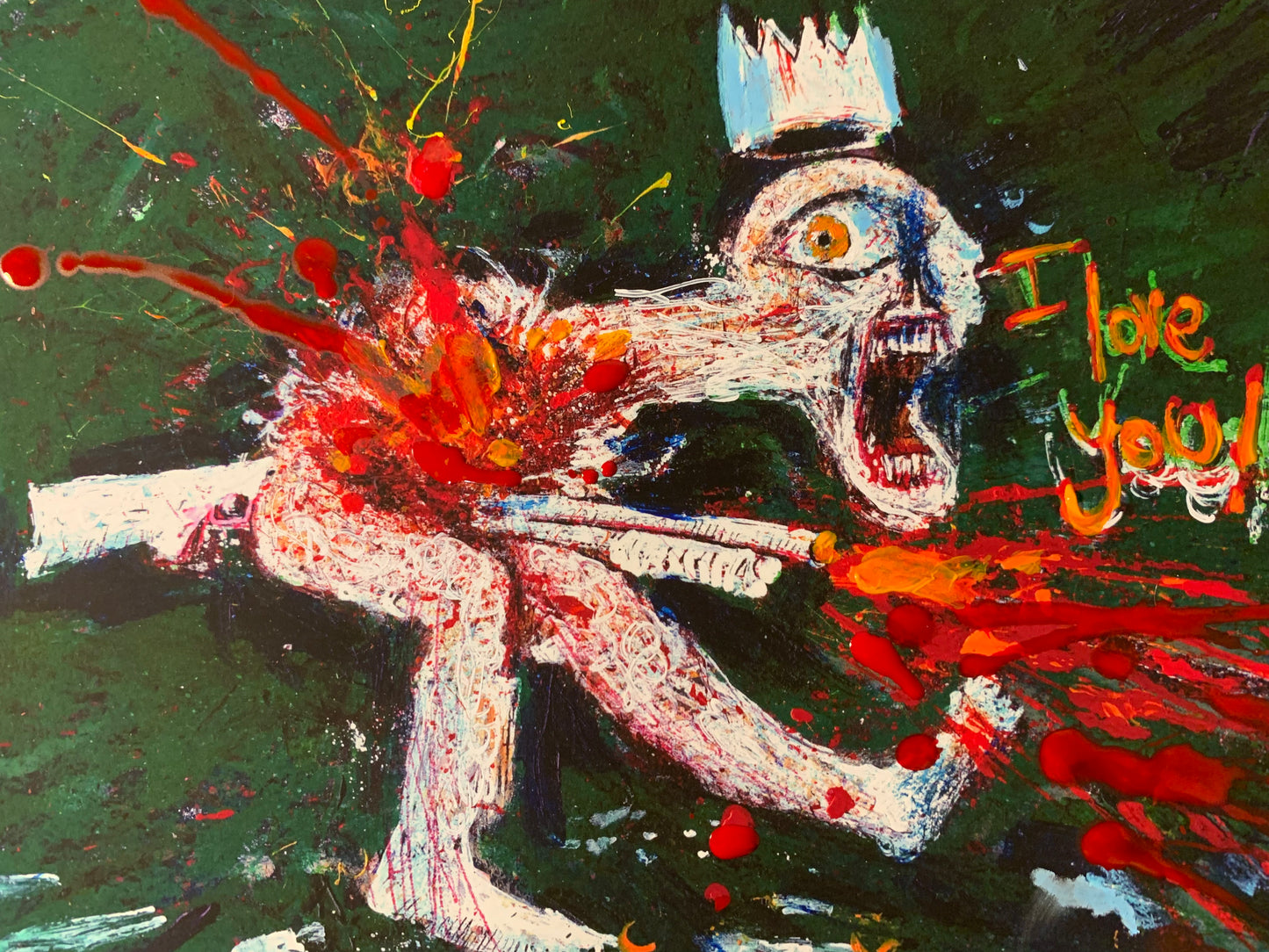 I love you, embellished print