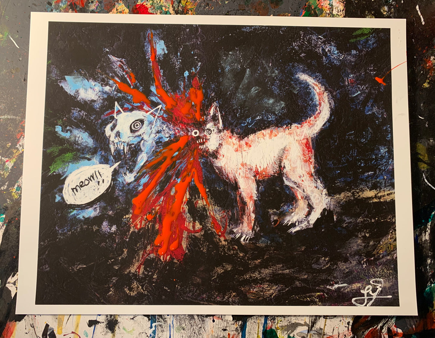 Meow!!, embellished print