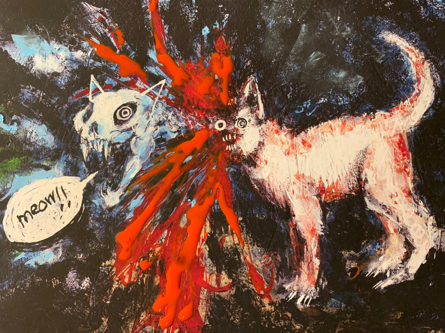 Meow!!, embellished print