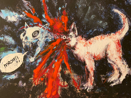 Meow!!, embellished print