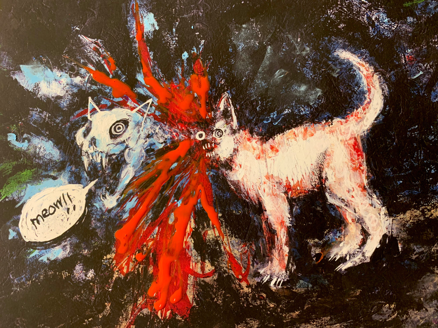Meow!!, embellished print