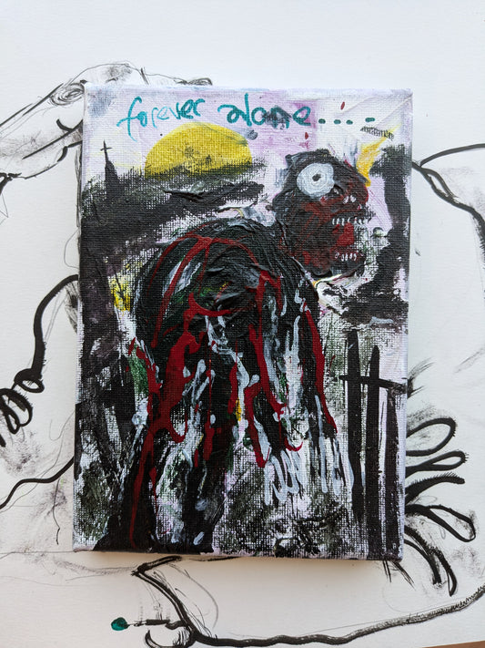 FOREVER ALONE Small Canvas