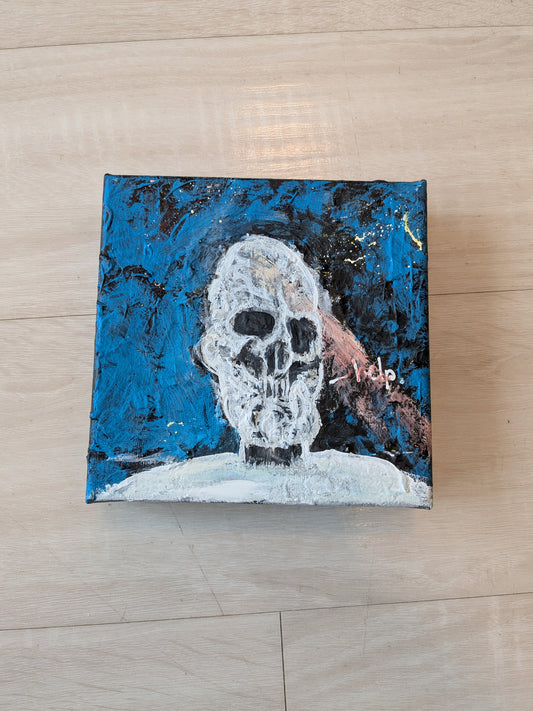 LONELY SKULL THICK CANVAS