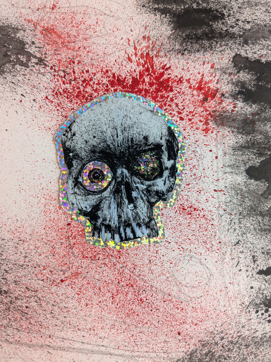 SKULL. GLITTER