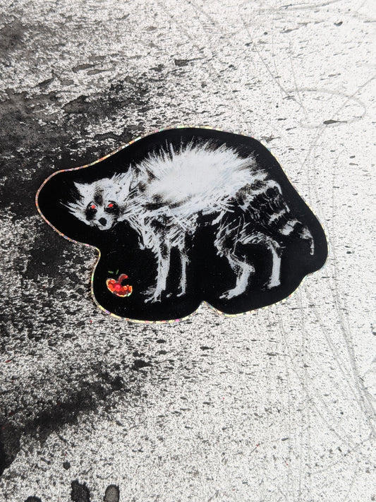RACCOON. GLITTER